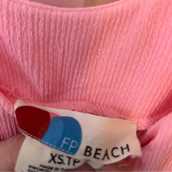 Free People Beach “Reel Love” Midi Dress in Electric Pink - Picture 7 of 7